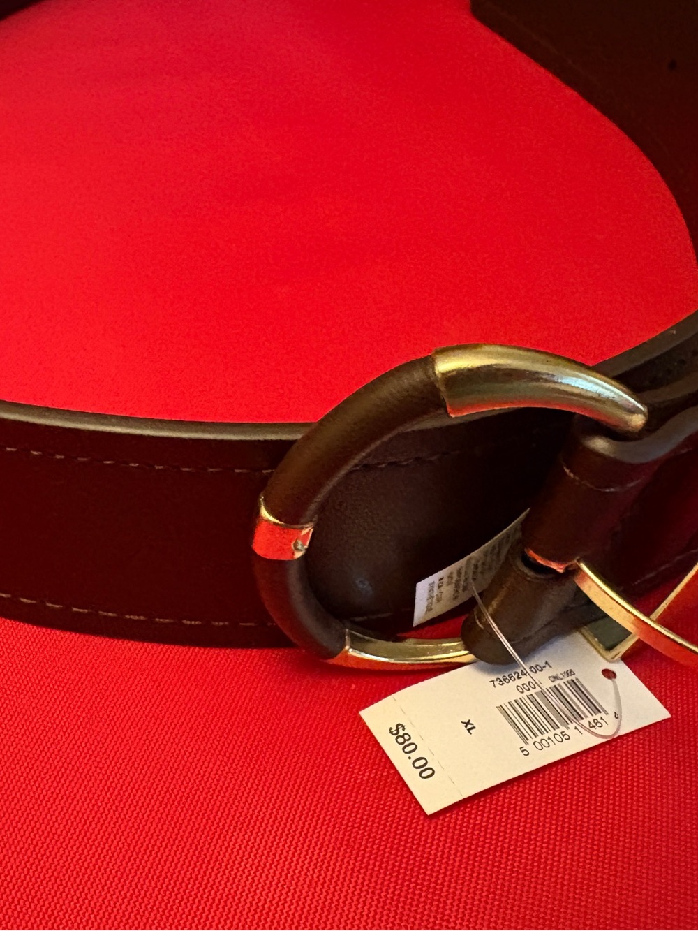 Banana Republic Brown Belt Circle Buckle.